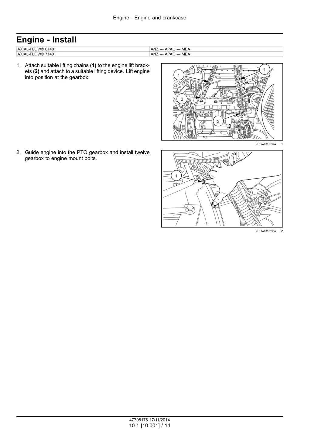 engine engine and crankcase 11