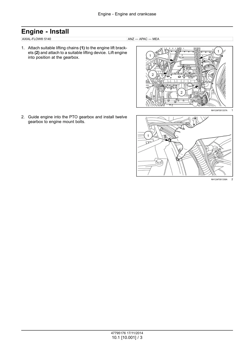 engine engine and crankcase