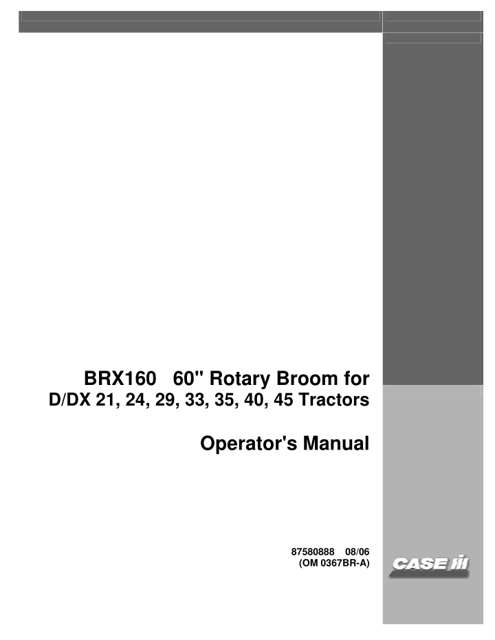 brx160 60 rotary broom