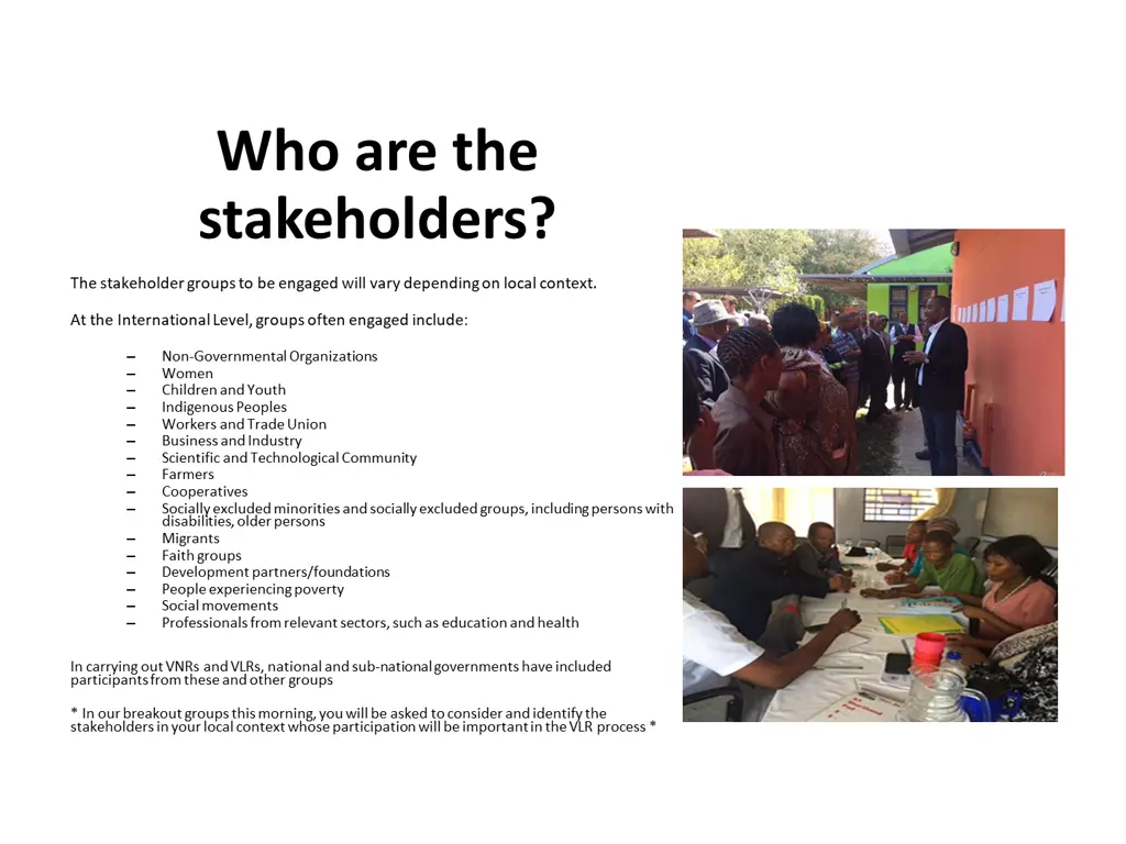 who are the stakeholders