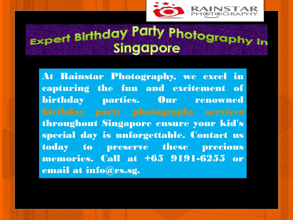 expert birthday party photography in singapore 3