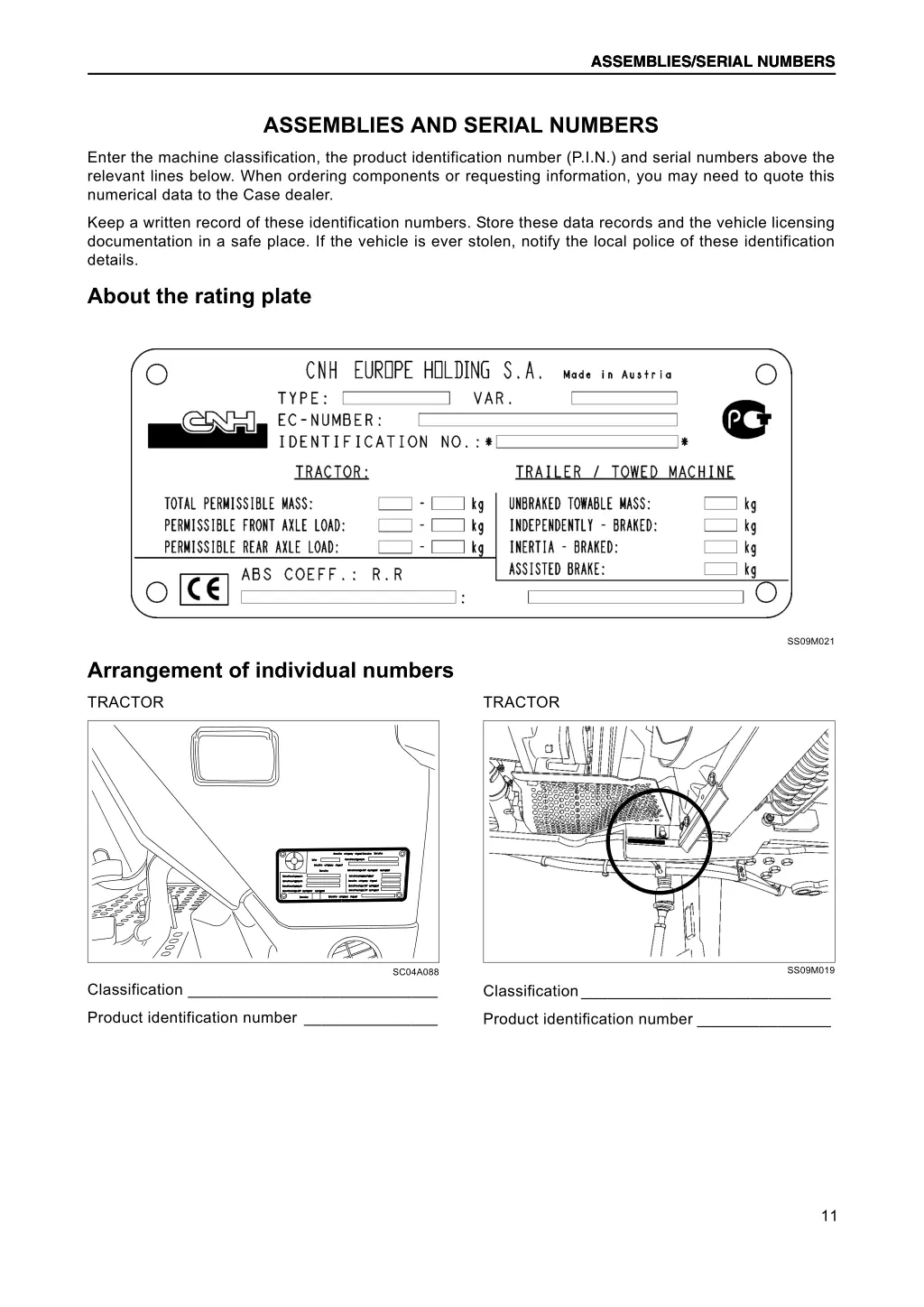 assemblies serial numbers assemblies serial