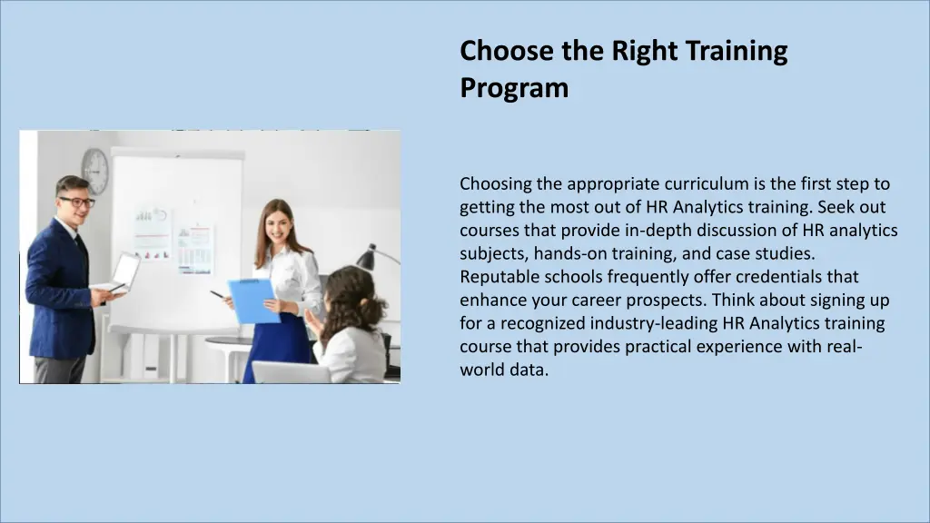 choose the right training program