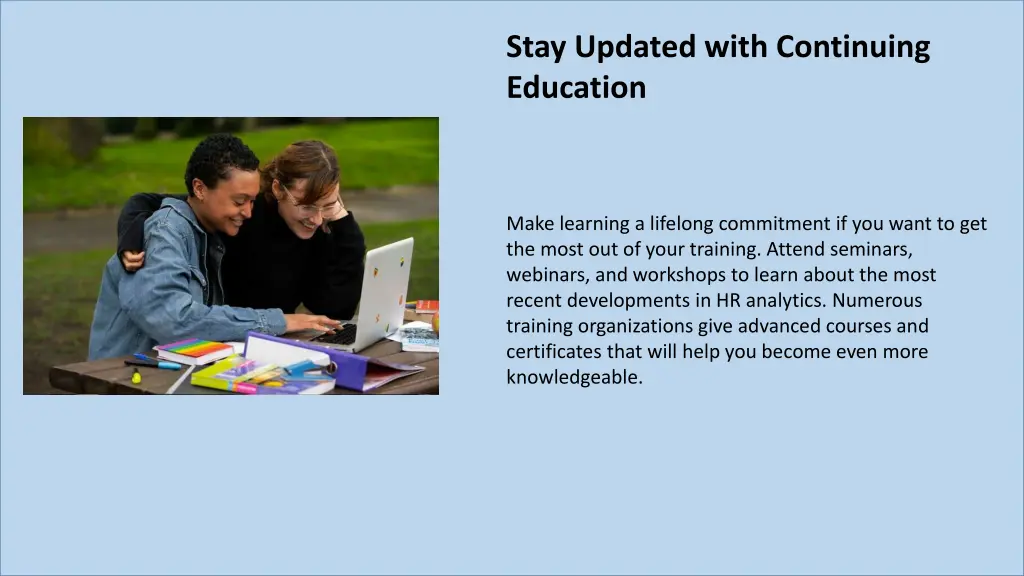 stay updated with continuing education