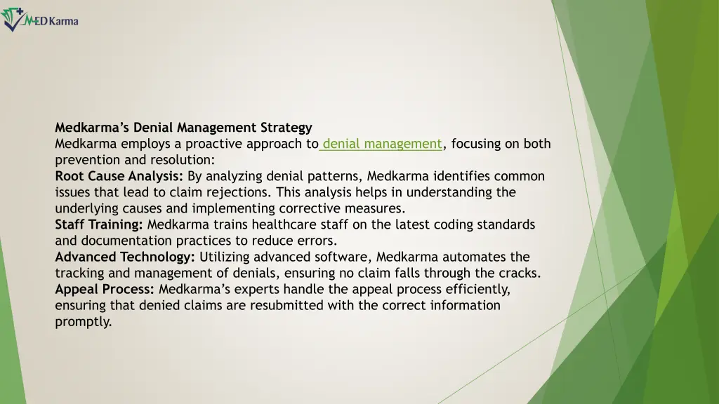 medkarma s denial management strategy medkarma