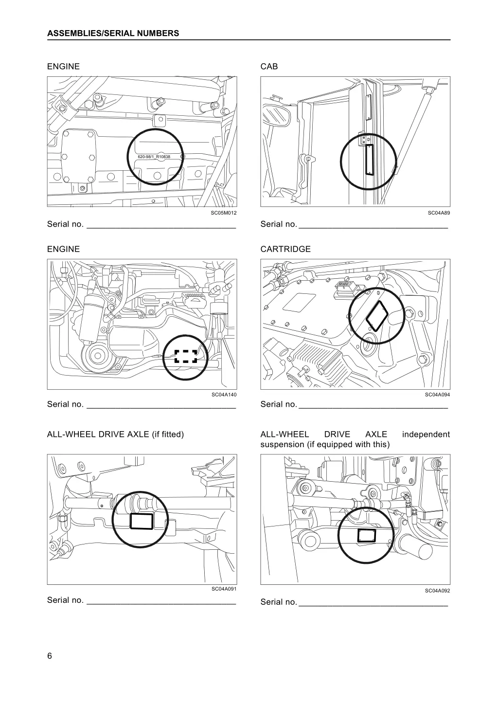 assemblies serial numbers 1