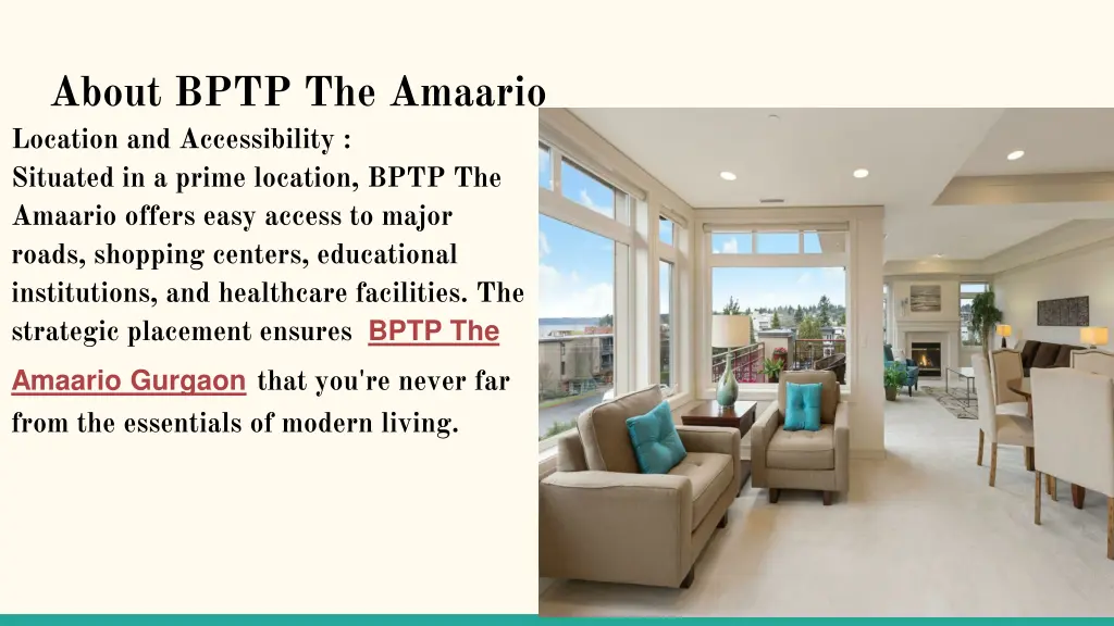 about bptp the amaario location and accessibility