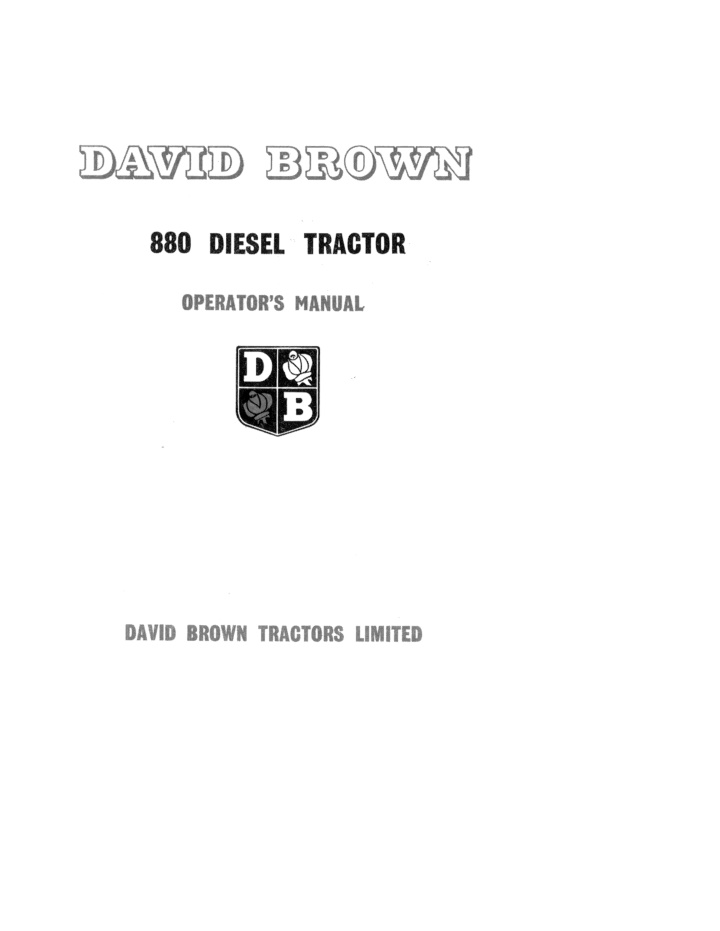 880 diesel tractor