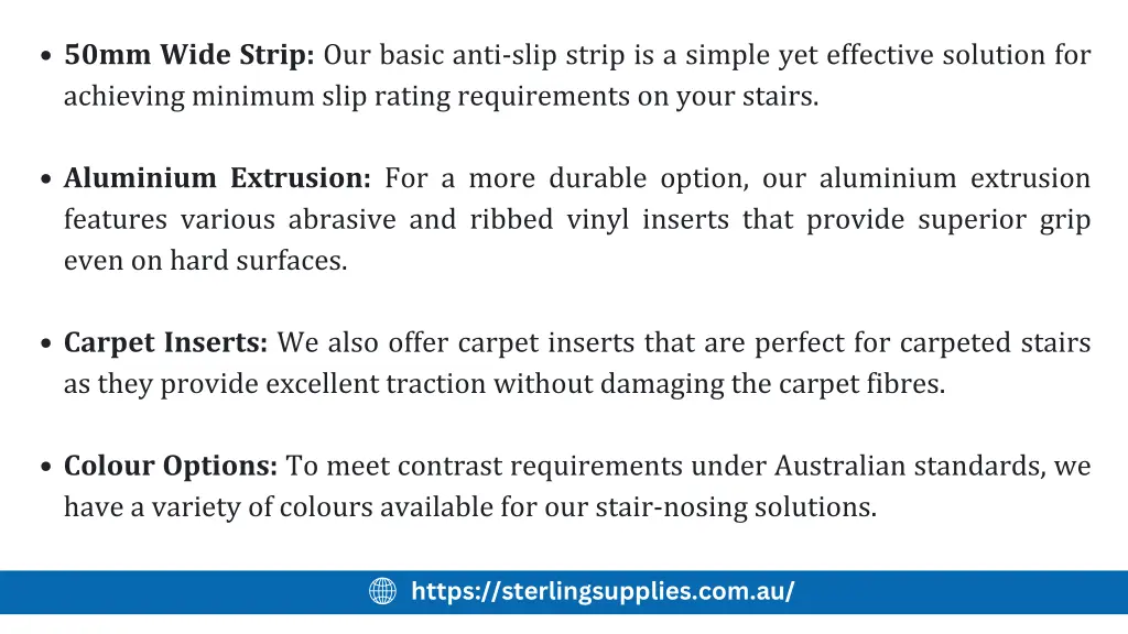 50mm wide strip our basic anti slip strip