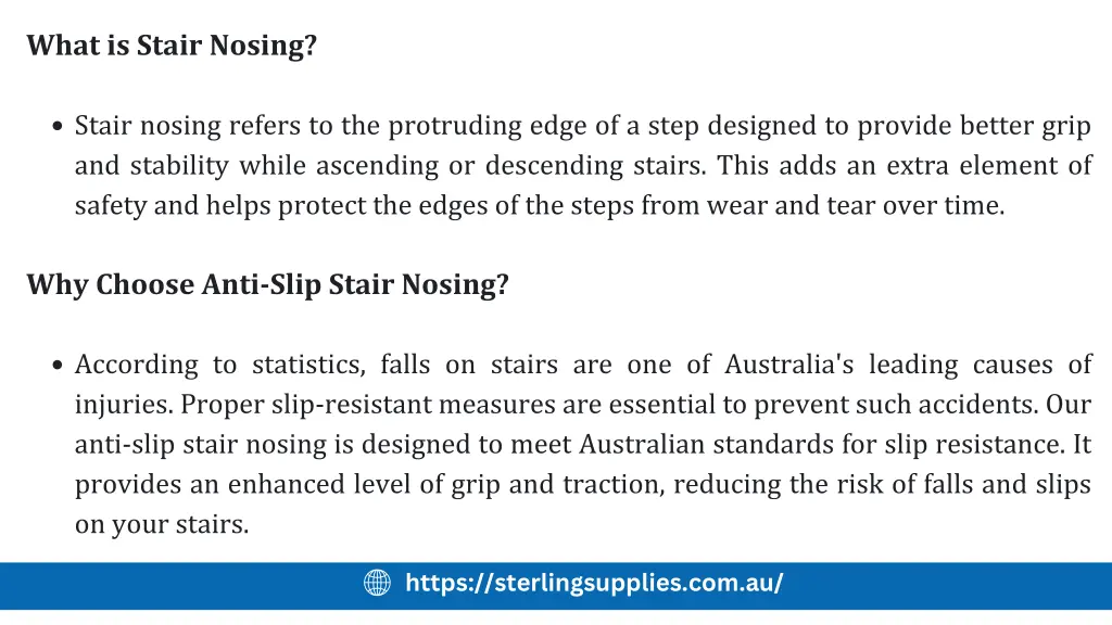 what is stair nosing