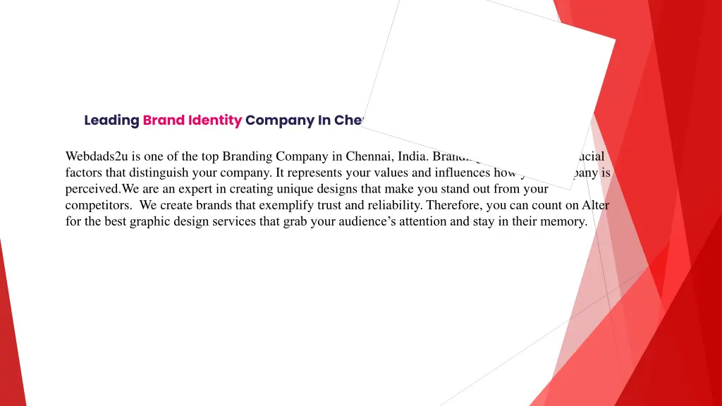 leading brand identity company in chennai