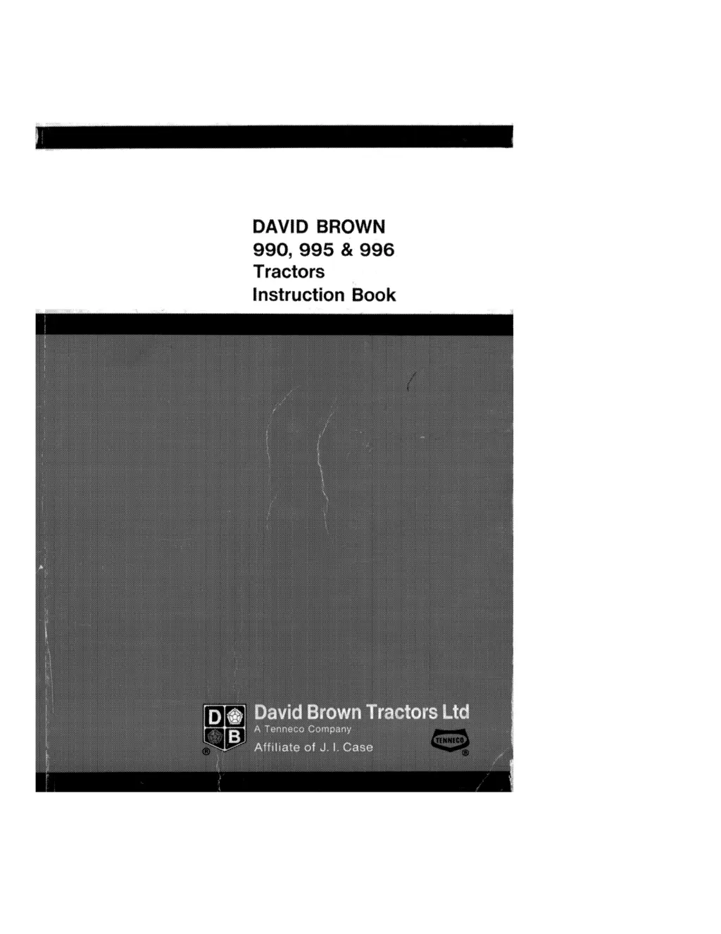 david brown 990 995 996 tractors instruction book