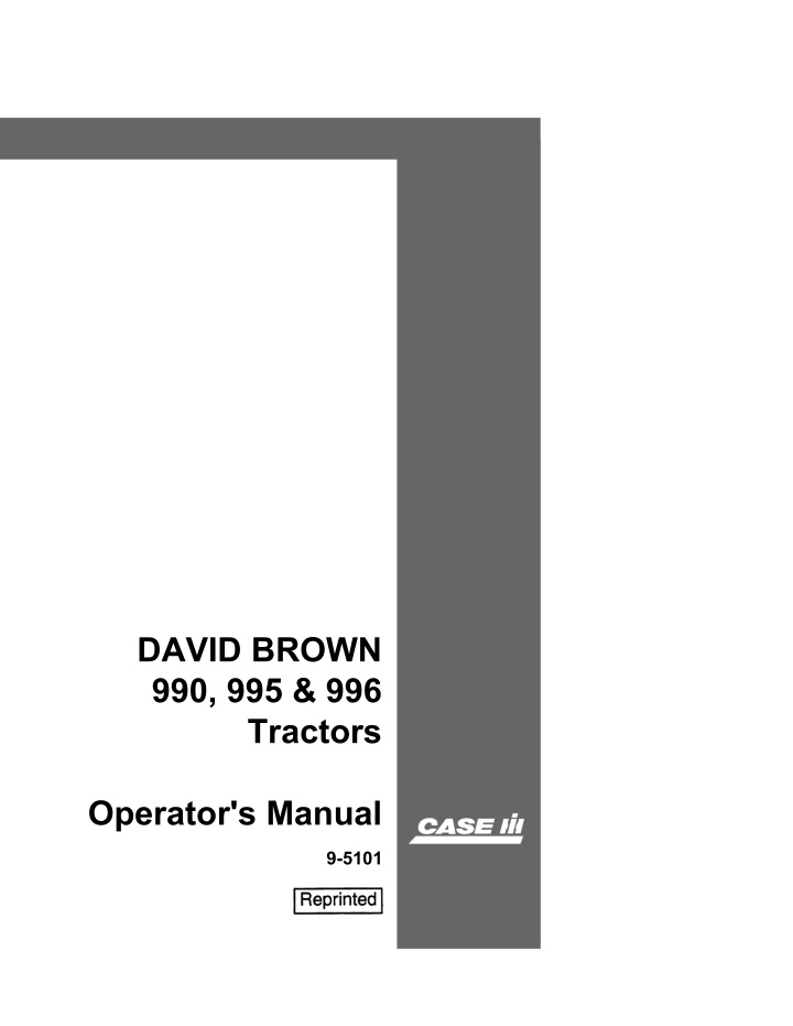 david brown 990 995 996 tractors