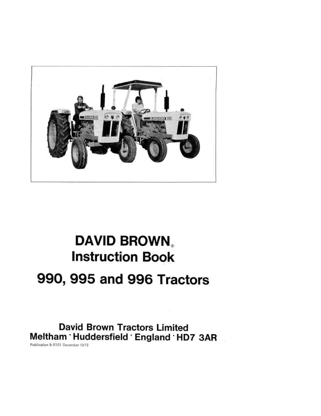 david brown instruction book