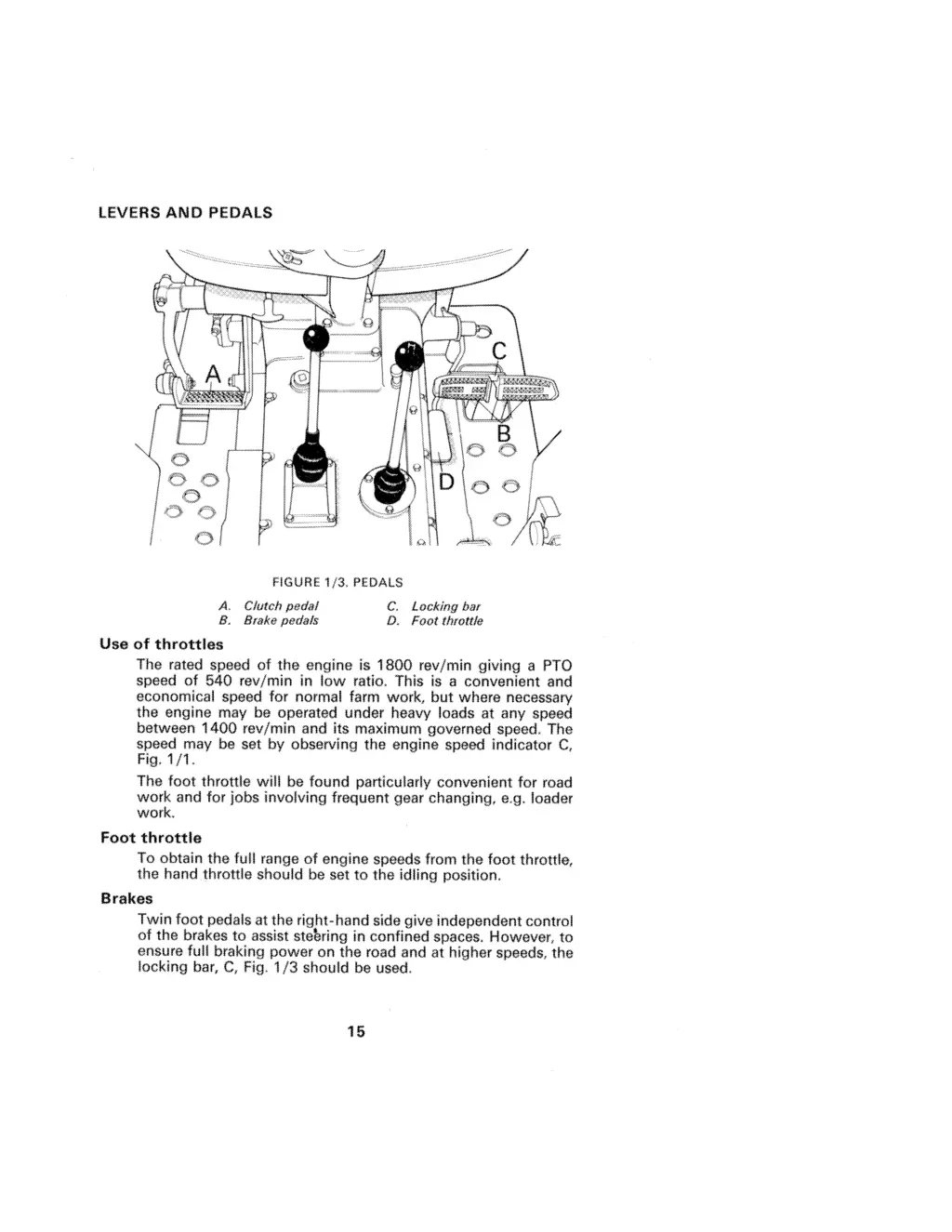 levers and pedals