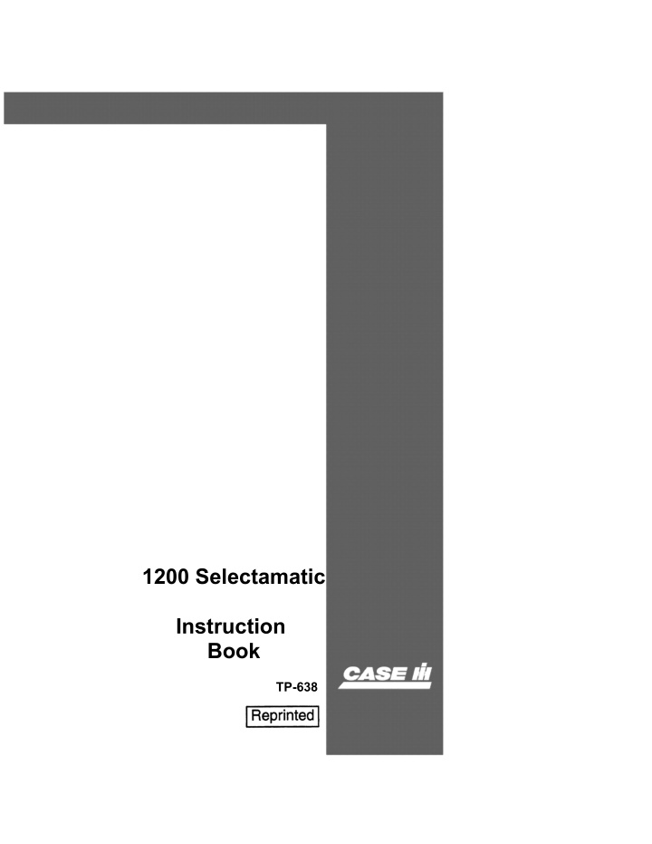 1200 selectamatic