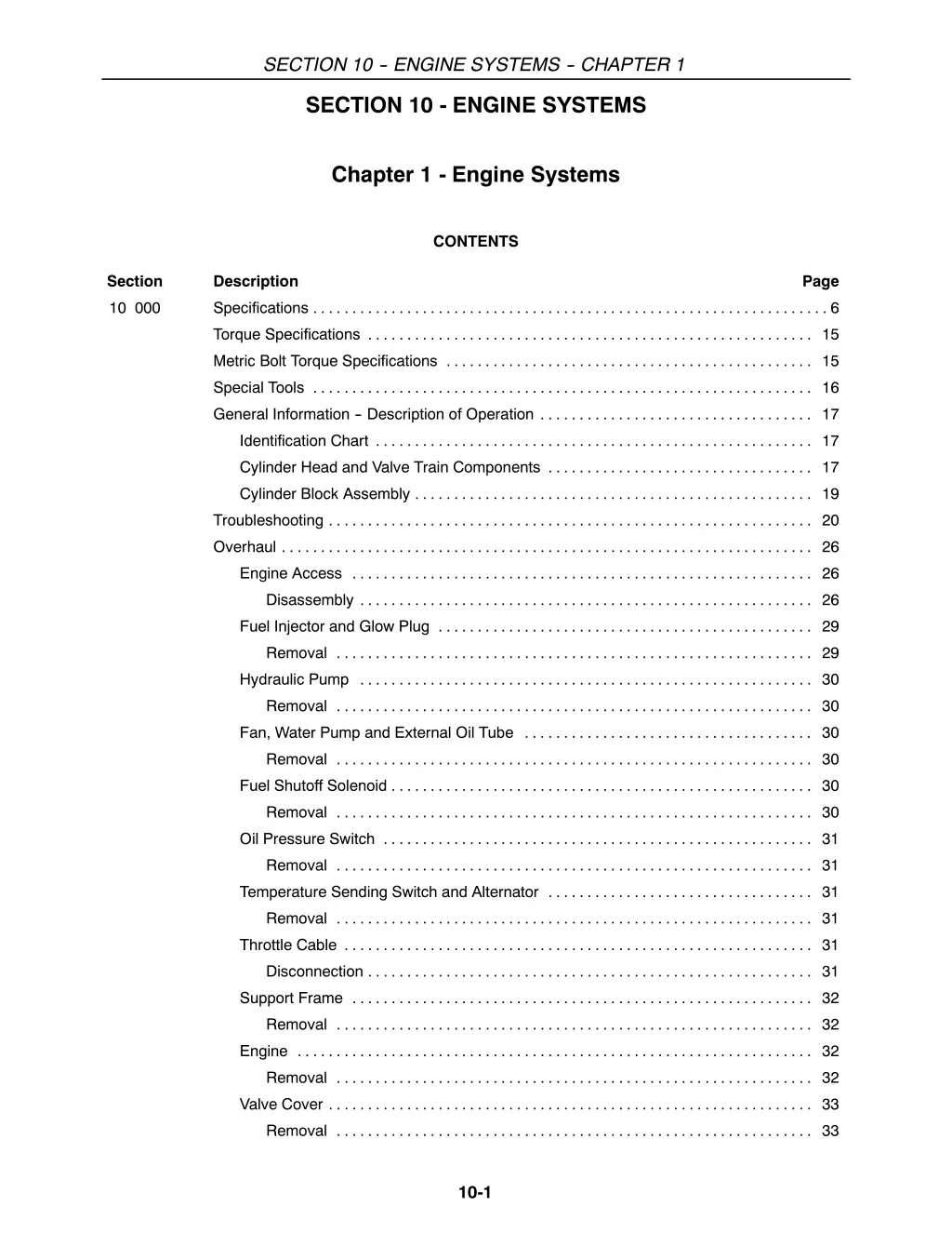 section 10 engine systems chapter 1