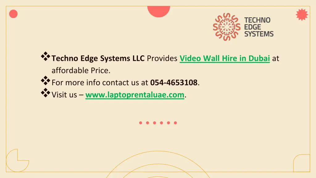 techno edge systems llc provides video wall hire