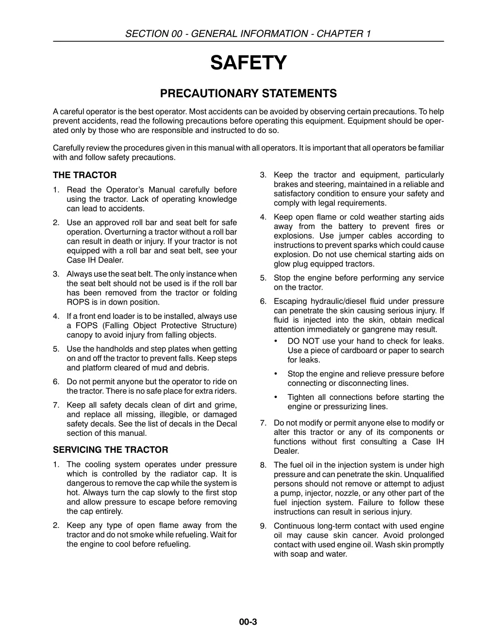 section 00 general information chapter 1 1