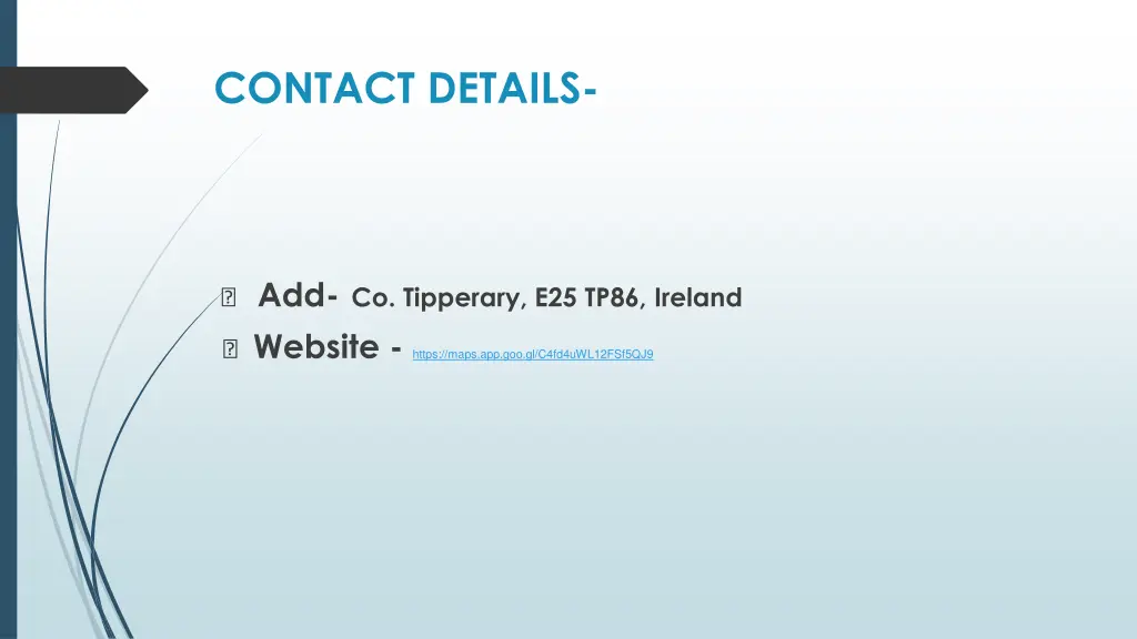 contact details