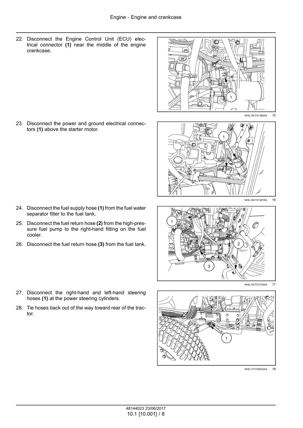 engine engine and crankcase 4