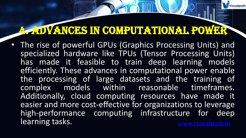 4 advances in computational power 4 advances