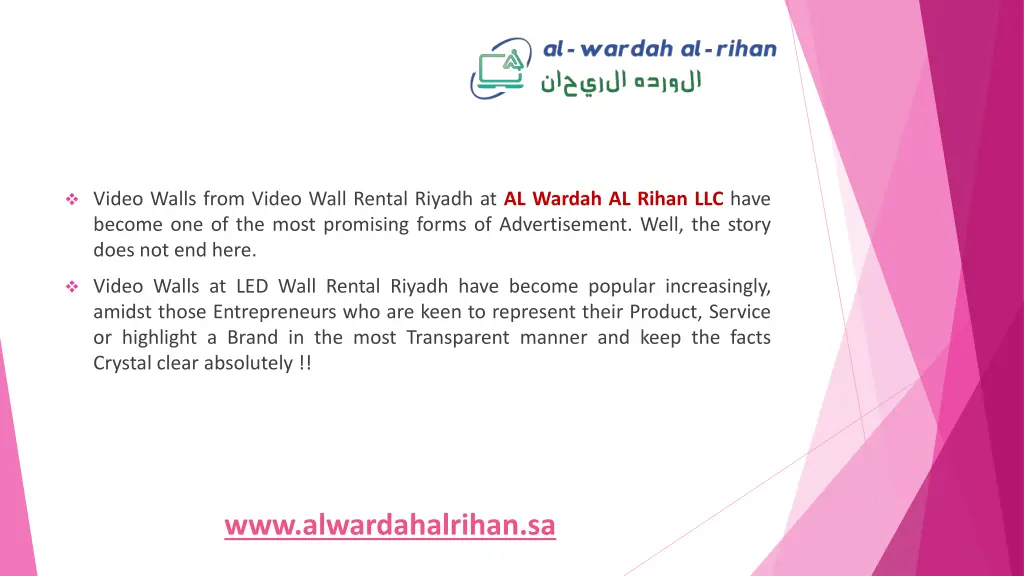 video walls from video wall rental riyadh