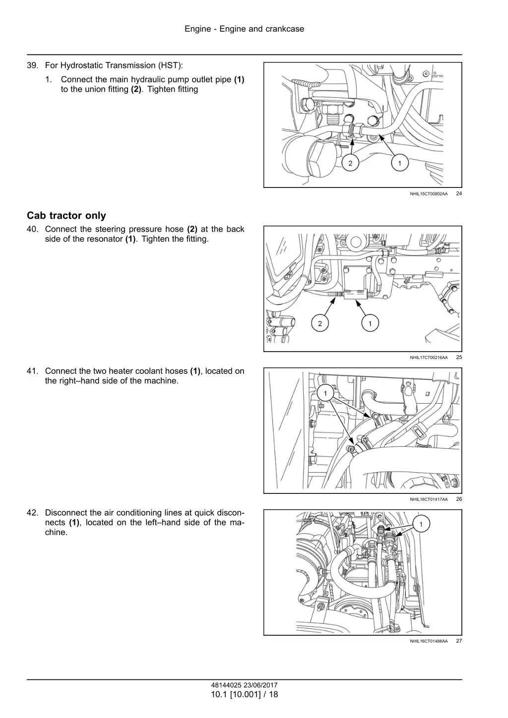 engine engine and crankcase 14