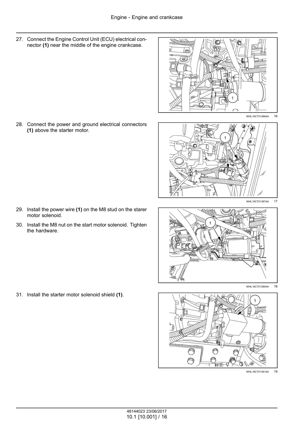 engine engine and crankcase 12