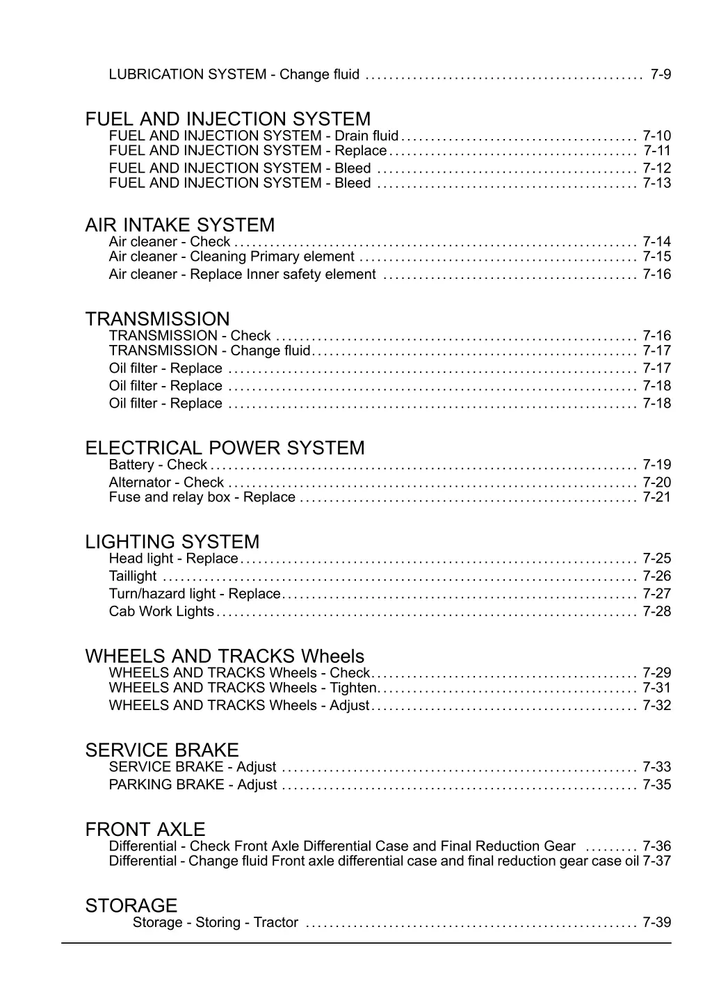 lubrication system change fluid 7 9