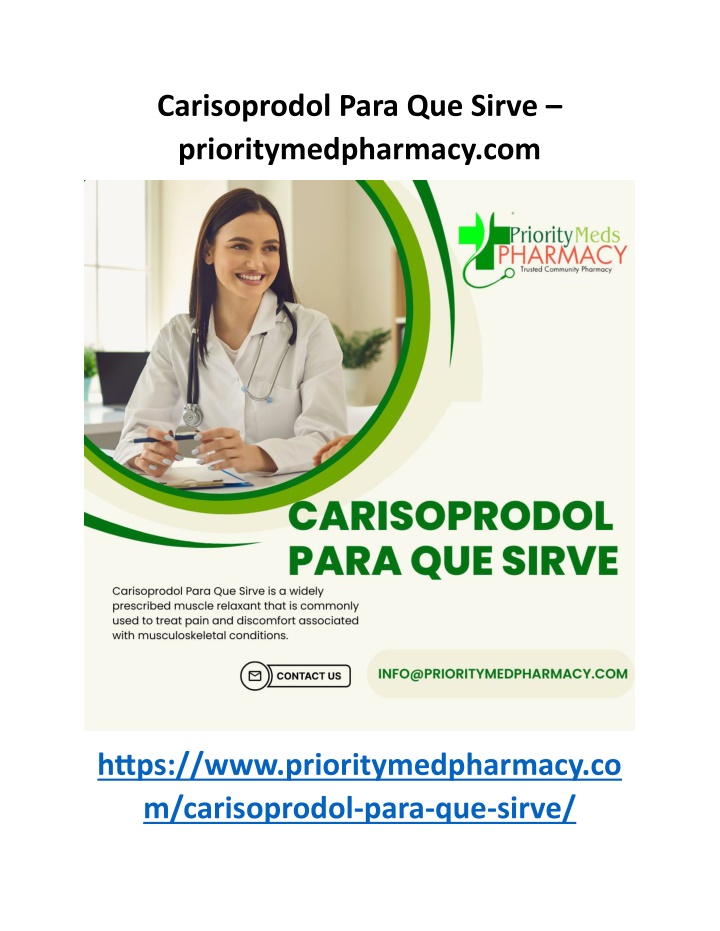 carisoprodol para que sirve prioritymedpharmacy