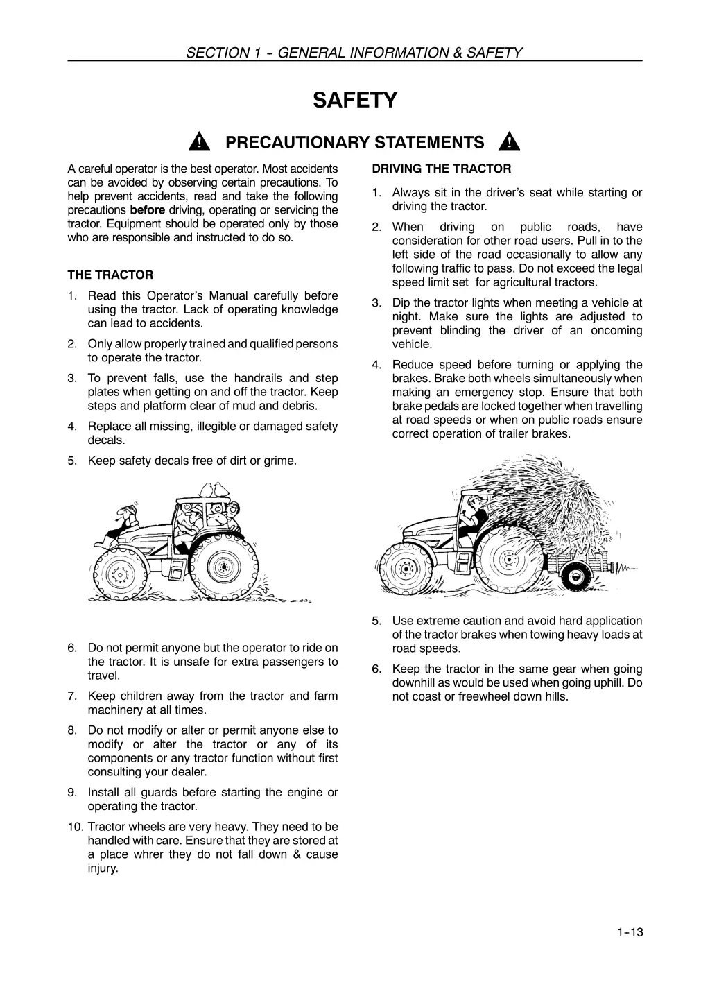 section 1 general information safety 12