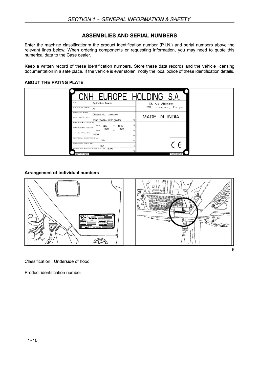 section 1 general information safety 9