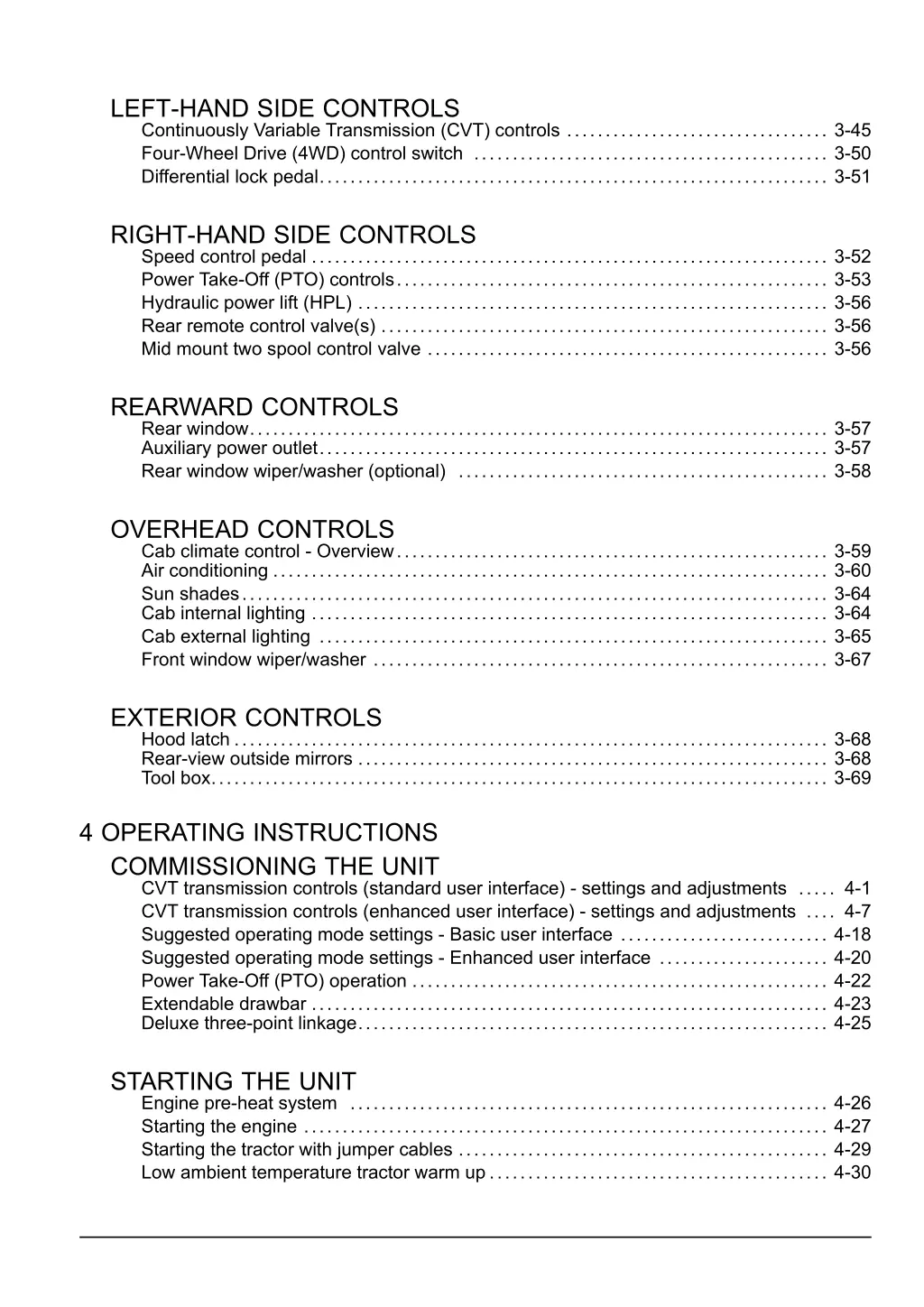 left hand side controls continuously variable