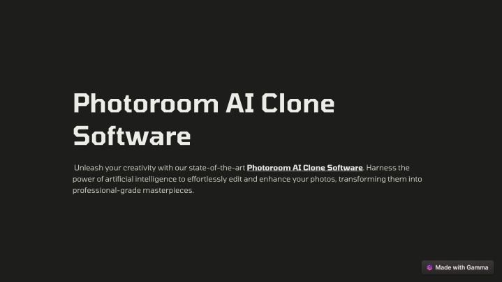 photoroom ai clone software