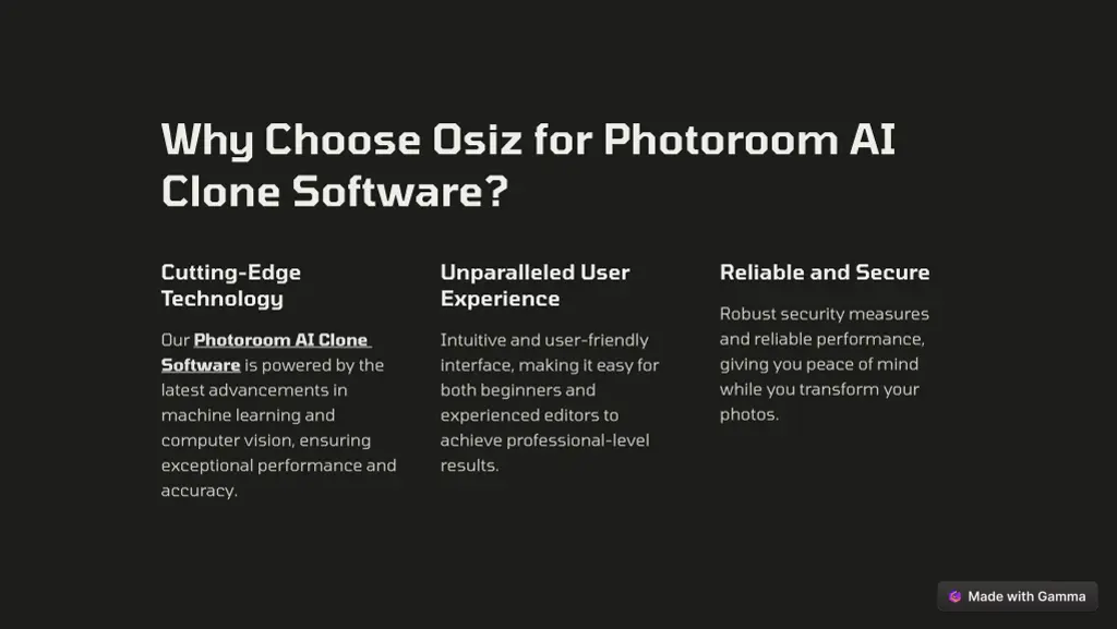 why choose osiz for photoroom ai clone software