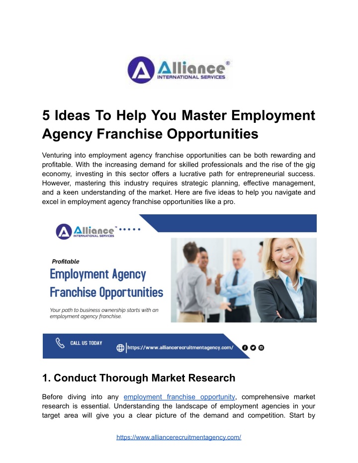 5 ideas to help you master employment agency
