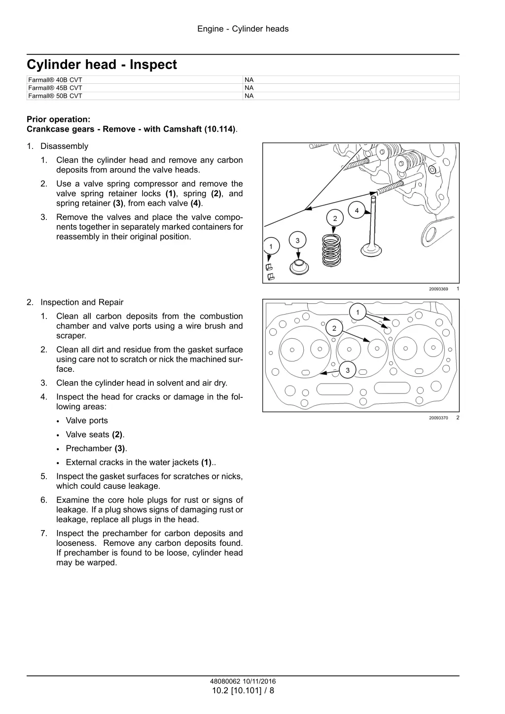 engine cylinder heads 4