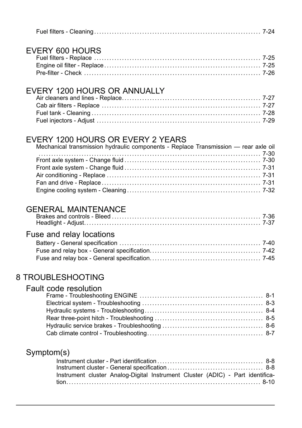 fuel filters cleaning 7 24