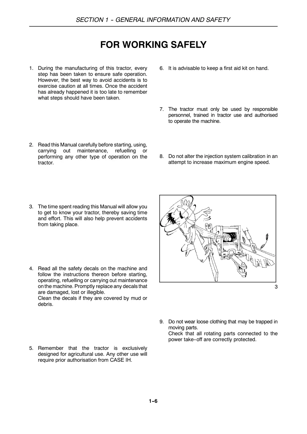 section 1 general information and safety 5