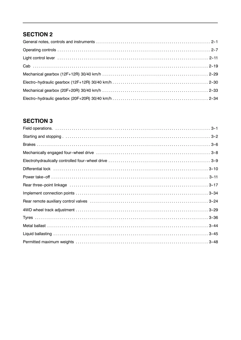 section 2 general notes controls and instruments