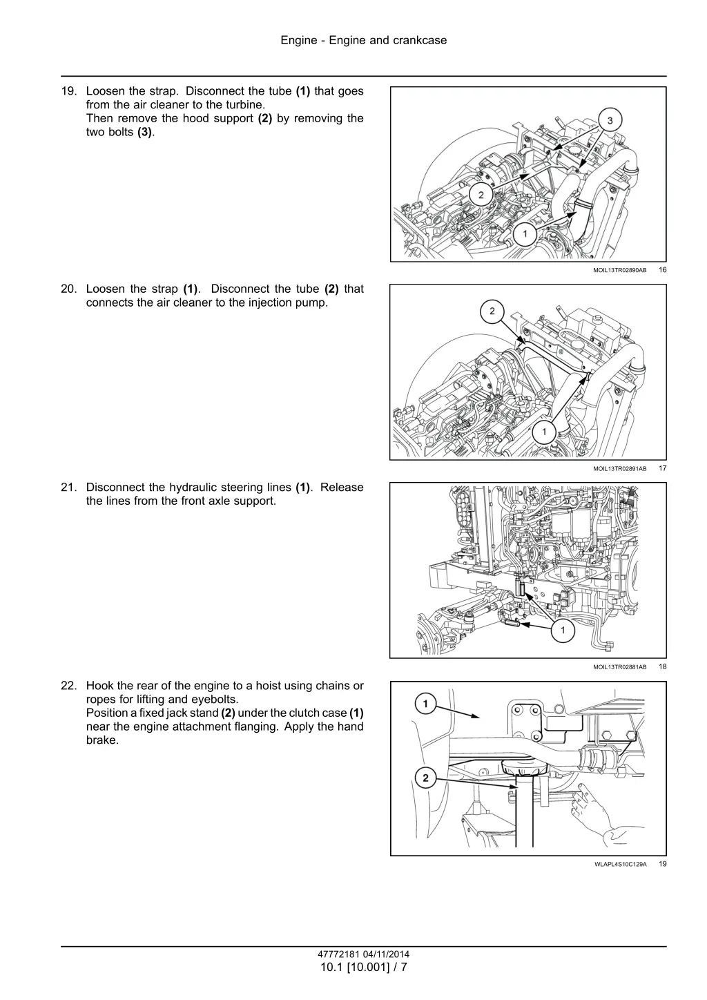 engine engine and crankcase 4