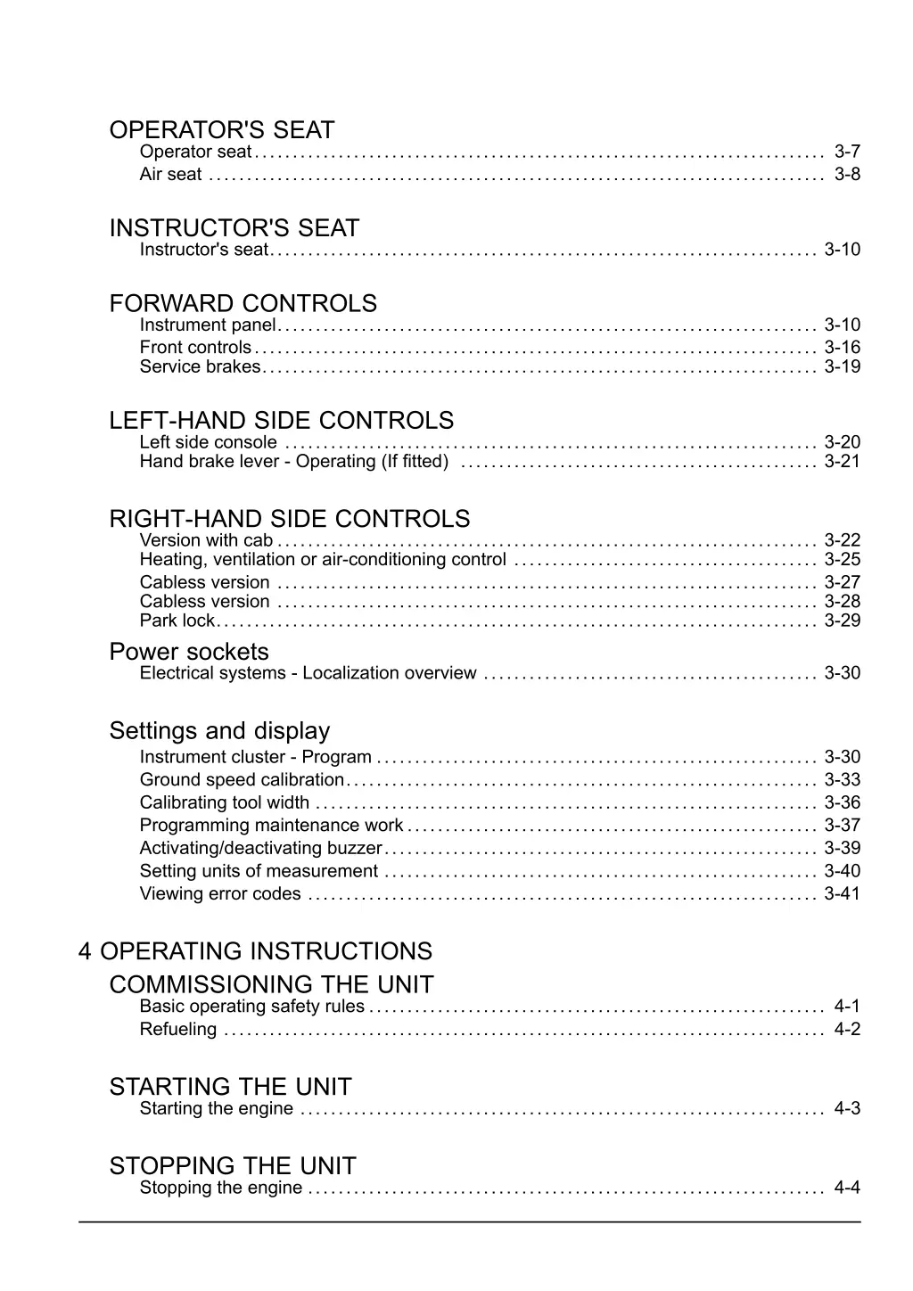 operator s seat operator seat 3 7 air seat 3 8