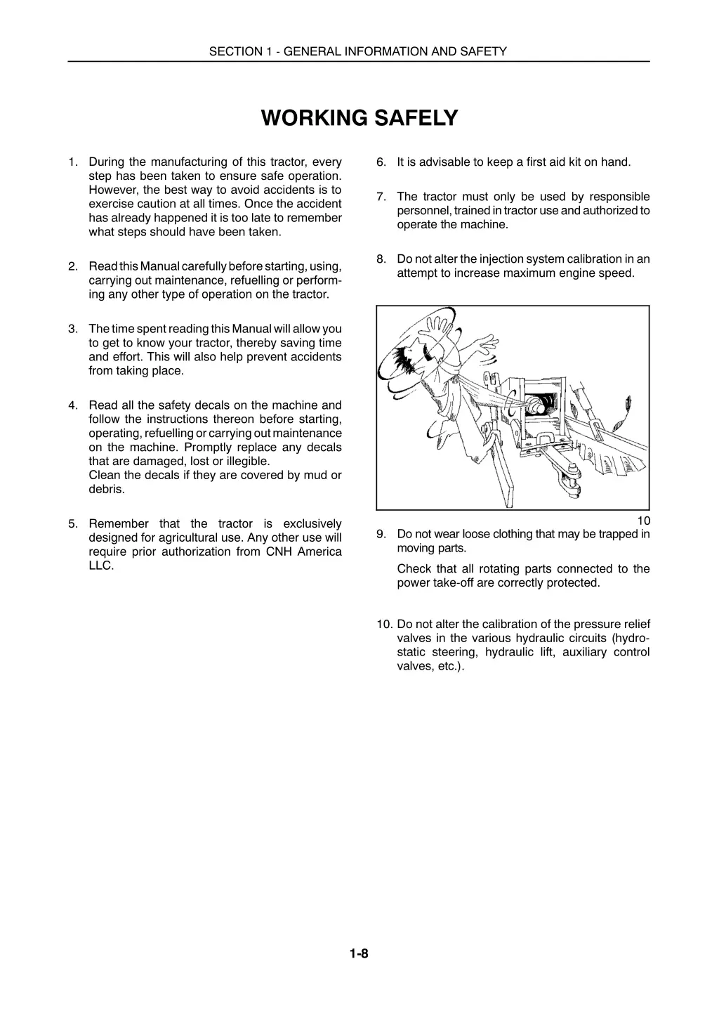 section 1 general information and safety 6