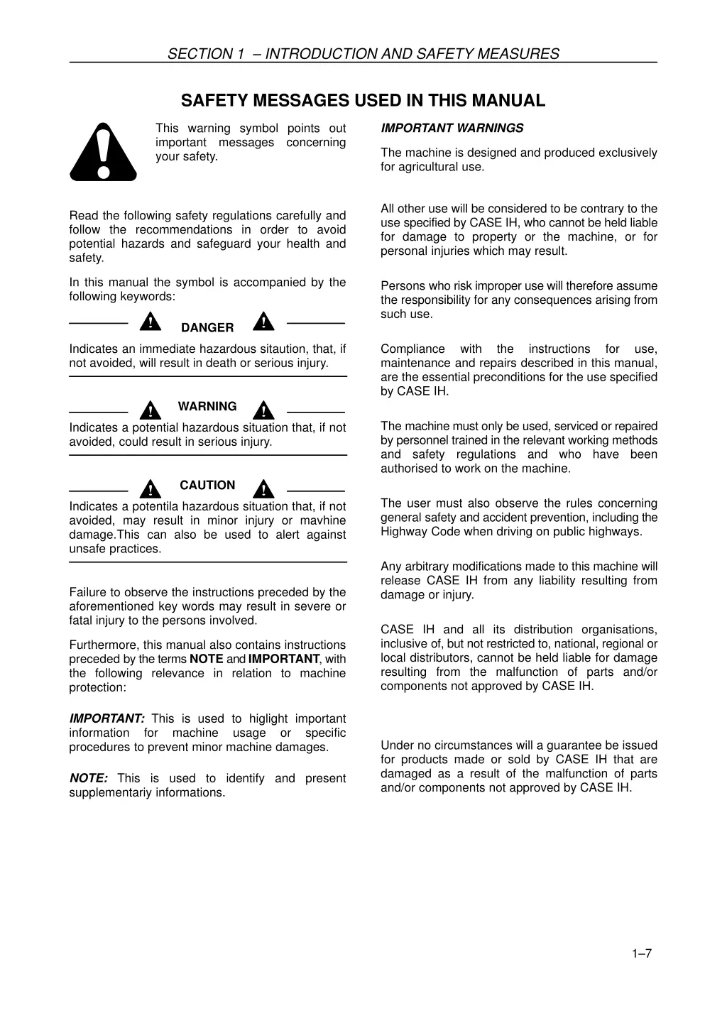 section 1 introduction and safety measures 5