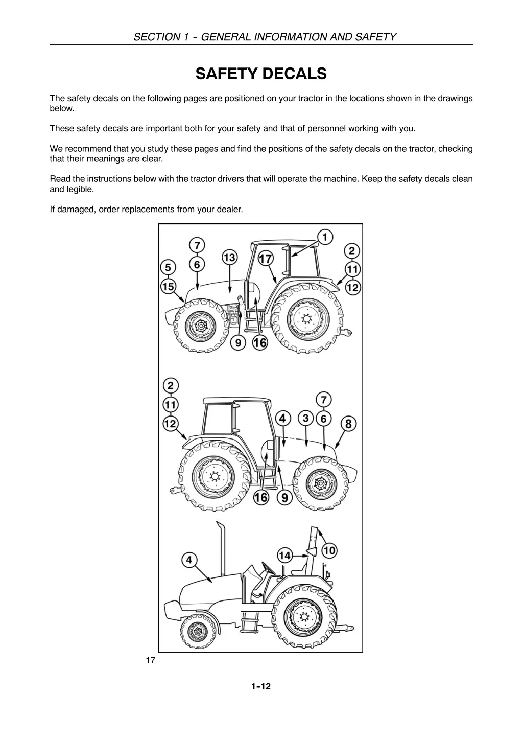 section 1 general information and safety 11