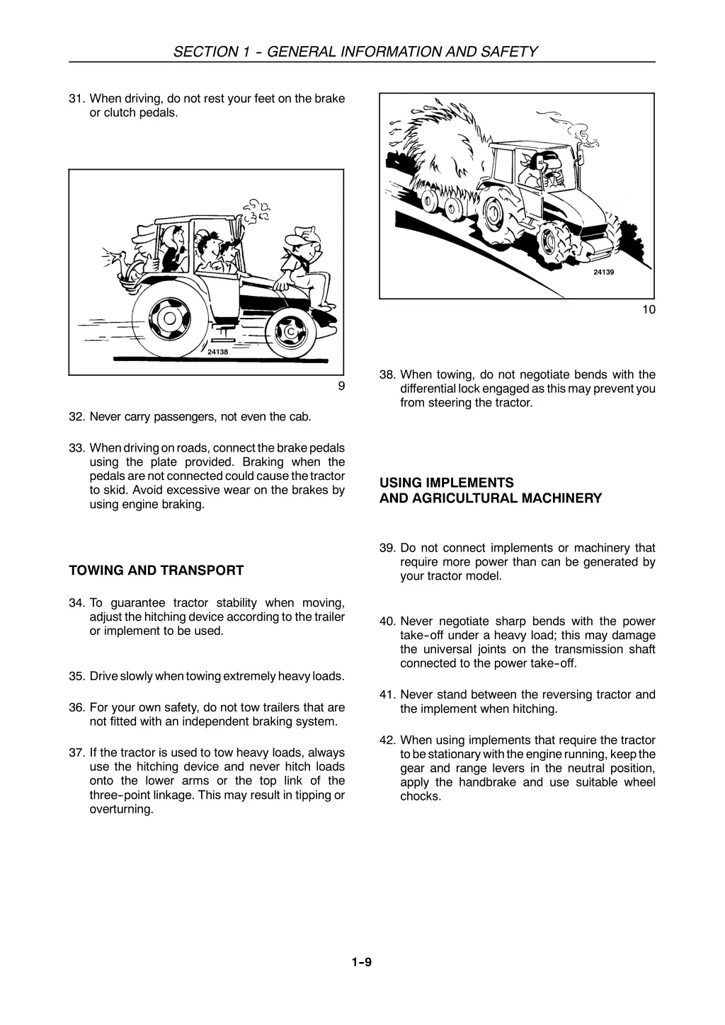 section 1 general information and safety 8