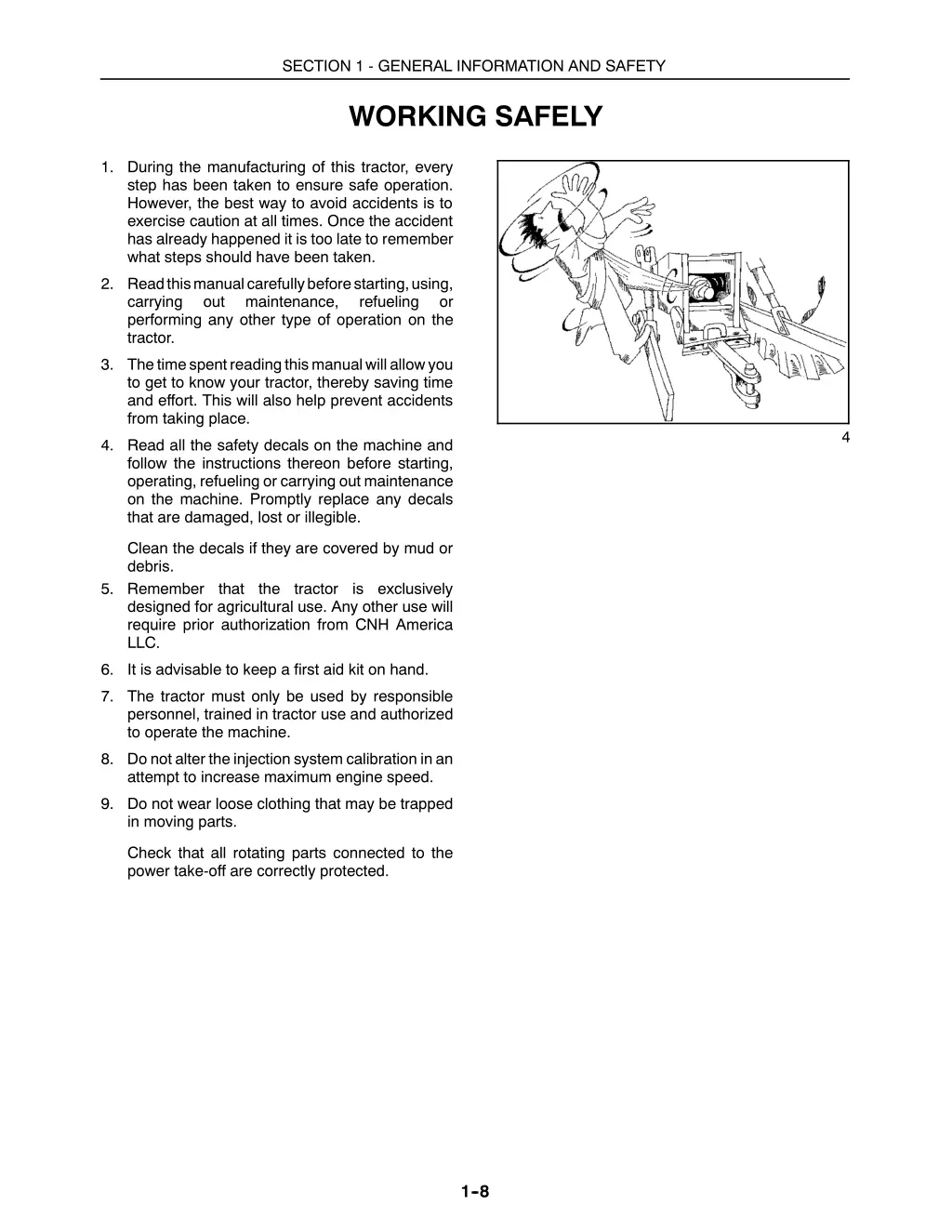 section 1 general information and safety 6