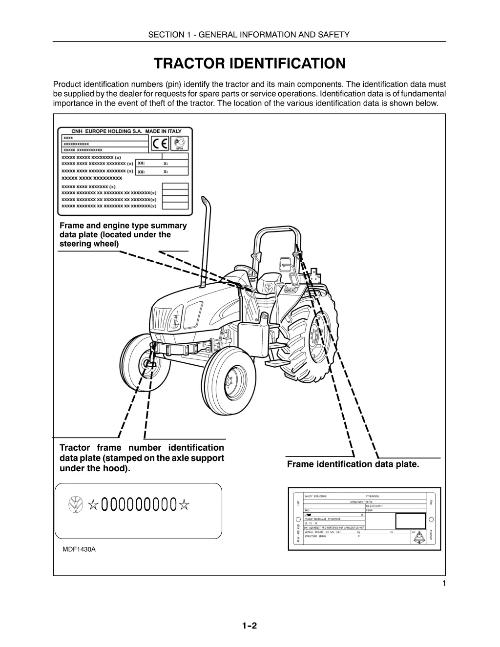 section 1 general information and safety