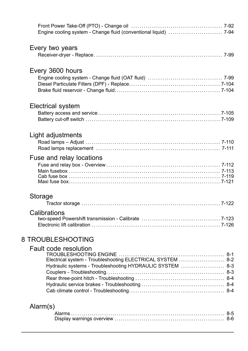 front power take off pto change oil 7 92 engine